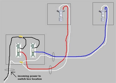 power to junction box.then multiple lights|running two lights from one switch.